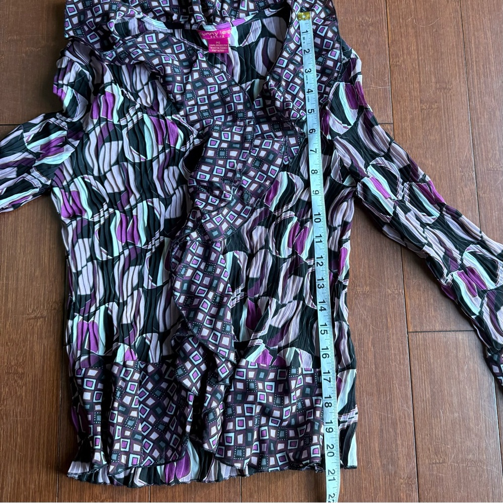 Sunny Leigh Purple Patterned Women's Top - Picture 8 of 8